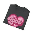 thumbnail image 5 of Love Heart, Gildan Unisex Softstyle T-Shirt, Retro Heart Graphic Tee, S-3XL, 5 of 6