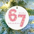 thumbnail image 6 of Must-Have Christmas "Six And Sevens" Themed Hanging Ornaments - Assorted Design Decorative Pendants, Shatterproof Acrylic/Resin for Christmas Tree, Wreath & Home Holiday Displays, 3.15in, A, 6 of 6