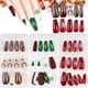 thumbnail image 1 of 72 piezas de uñas postizas navideñas, uñas cortas, uñas de bailarina, cobertura completa, copos de nieve artificiales, abeto, reno, rojo, verde, blanco, plantilla de transferencia de ABS, decoración, 1 of 5