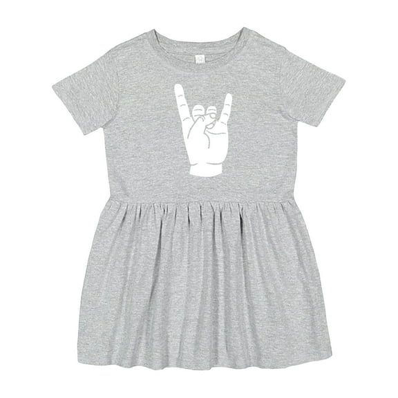 Inktastic Rocker Horns Girls Toddler Dress