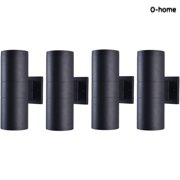 Modern Outdoor Porch Light Patio Light in 2 Lights 4 Pack