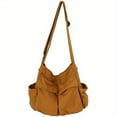 thumbnail image 1 of Bolso Vintage de lona para mujer, bolsos grandes de hombro para adolescentes, bolsos de mensajero, bolso informal para mujer, bolso cruzado, 1 of 5