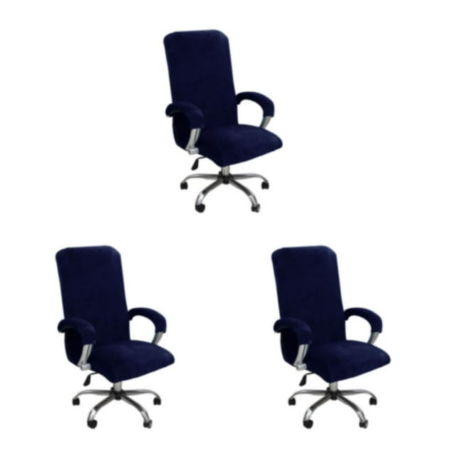 relayinert 1/2/3 3pcs Chair Stand Out Elegant And Functional Chair Covers Wide Application dark blue XL 3PCS