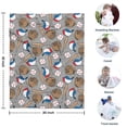 thumbnail image 4 of Baseball Items Pattern Blanket,Comfortable Soft Lamb Wool Throw Blanket,All Season,Warm Lightweight Blankets for Sofa Bed Couch Living Room Chair,30"x40", 4 of 4