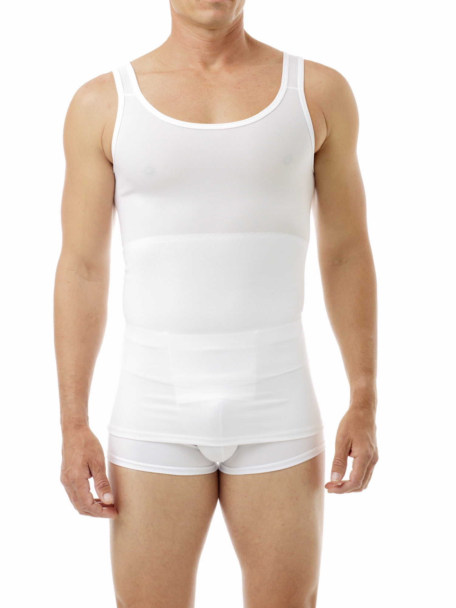 Clothing Underworks Mens Compression Bodysuit Girdle Shirt 3Pack