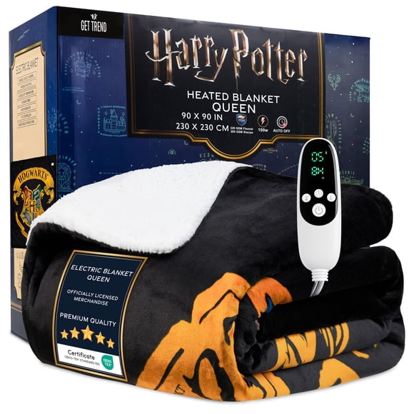 Manta eléctrica calefactable Get Trend Harry Potter 230x230 cm 220V