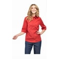 thumbnail image 6 of Turtle Bay New York Womens Regular Fit 3/4 Sleeve Button Down Collared Camp Shirt, 6 of 8