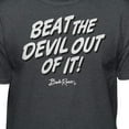 thumbnail image 2 of Teelocity Bob Ross Beat the Devil Out of It Charcoal Heather Short Sleeve Graphic Tee, 2 of 4
