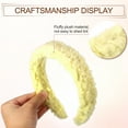 thumbnail image 6 of Unique Bargains Fluffy Fuzzy Headband Solid Color Hair Band for Women Soft Lambswool Hairband Yellow, 6 of 7