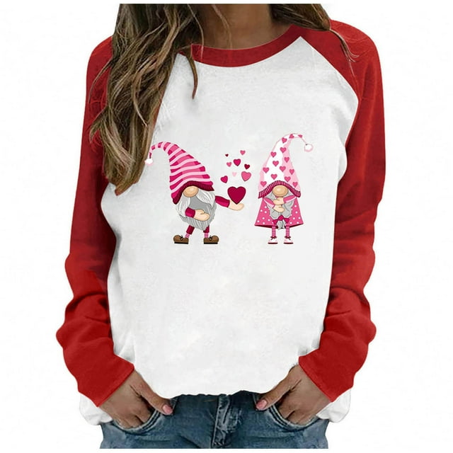 Hauts Grande Taille pour Femmes Automne Hiver Col Rond Tempérament Décontracté Manches Raglan T-shirt Décontracté Ample Haut Hauts pour Femmes en Liquidation