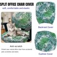 thumbnail image 2 of Office Chair Cover Stretchable Computer Desk Chair Seat Covers 2 Piece Waterproof Swivel Chair Protective Slipcover, 2 of 6