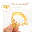 thumbnail image 3 of 2Pcs Creative Crystal Ball Base Crown Shape Crystal Ball Holder Crystal Ball Stand, 3 of 8