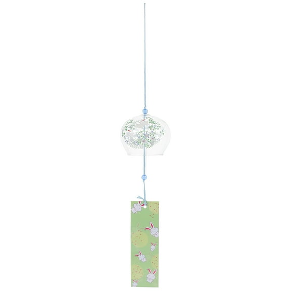 Angoily Japanese Wind Chime Traditional Glass Wind Bell Chime Ornament Hanging Pendant