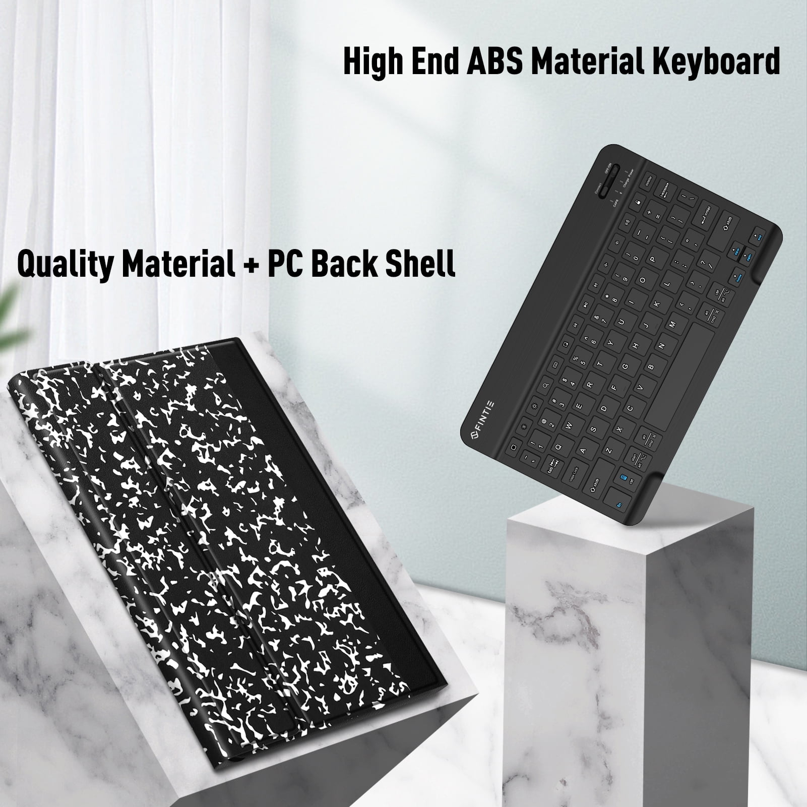 Fintie Keyboard Case for Samsung Galaxy Tab A11 Plus 11" 2025 / Tab A9 Plus 11" 2023, Slim Lightweight Stand Cover with Magnetically Detachable Wireless Bluetooth Keyboard, Composition Book