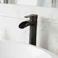 thumbnail image 2 of VIGO Niko Single Handle Single-Hole Bathroom Vessel Faucet Set with Pop-Up Drain in Antique Rubbed Bronze, 2 of 13