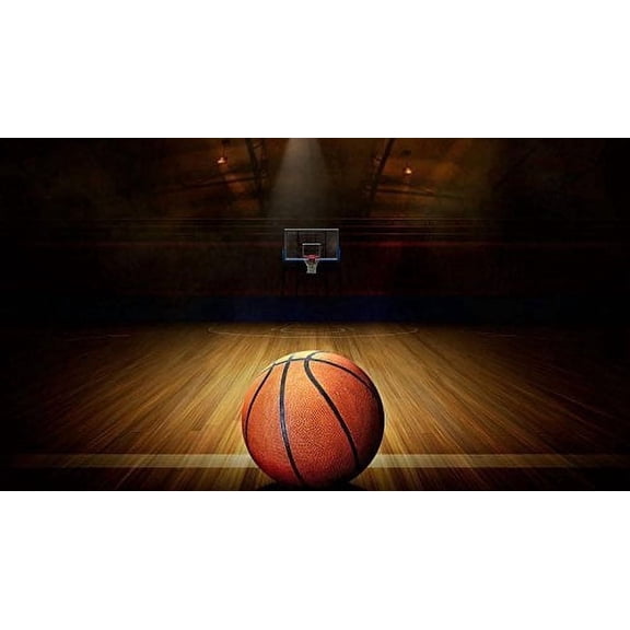 Basketball Theme Edible Cake Topper Image -- 1/4 Sheet