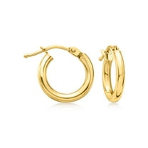 Ross-Simons Italian 2mm 18kt Yellow Gold Hoop Earrings, Women's, Adult