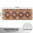thumbnail image 5 of Kitchen Rugs Sets Of 2,Colorful Geometric Triangle Diamond Pattern Anti Fatigue Kitchen Mat Rugs Non Slip Washable,Decorative Kitchen Floor Mats for Kitchen,Sink,Laundry,17"X47", 5 of 5
