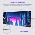 thumbnail image 2 of Mouse Pad Desk Mat Gaming Large Keyboard Cute Office Desktop Computer Laptop City XXL Long Giant Big Kawaii Cool Modern Design for Women Girl Men Boy Gamer Oversized Wide 31.5x11.8'''' Mousepad, 2 of 6