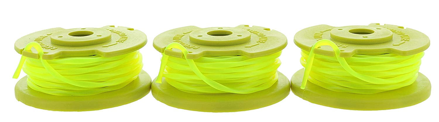 Ryobi Replacement Twisted 0.080 In String Trimmer Auto Feed Line Spools 3-Pack 