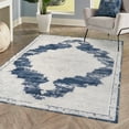thumbnail image 4 of JONATHAN Y MODERN PERSIAN 3 x 5 Area Rug, Alhambra Ornate Medallion - Ivory/Navy, MDP400E-3, 4 of 10