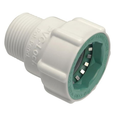 Underground Sprinkler Adapter, 3/4-In. PVC Lock x 3/4-In. (Best Pipe For Underground Water Supply)