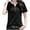 Black, variant on Women's Tops Casual Loose Fit Cute Tops Summer Casual Tshirts Shirts Plus Size Graphic White Blouse Button Up