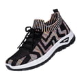 thumbnail image 3 of Domuza Womens Walking Shoes Tennis Nursing Fashion Running Travel Outdoor Casual Comfortable Sneakers for Summer Black 7.5（EU-39）, 3 of 4