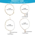 thumbnail image 2 of 4PCS Sea Shell Necklace for Women Boho Shell Choker Necklace Beach Puka Seashell Necklaces Adjustable Baroque Pearl Pendant Gold Necklace Jewelry Collection for Prom Party, 2 of 7