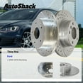 thumbnail image 3 of AutoShack Front Brake Rotors for Ford, Mustang 2005-2010, RWD V6 4.0L - Silver Zinc Coated Drilled & Slotted - SilverShield Pro - 11.53" (292.8 mm), 5-Lug, 3 of 5