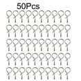thumbnail image 3 of 50pcs Fly Fishing Snap Quick Change Connect for Flies Hook Lures No-Knot Snaps, 3 of 12