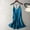 Dark Blue, variant on Women's Breathable Backless Nightdress Satin Lingerie Dress for Romantic Nightgown Anniversary and Holiday Celebration Gear Green L