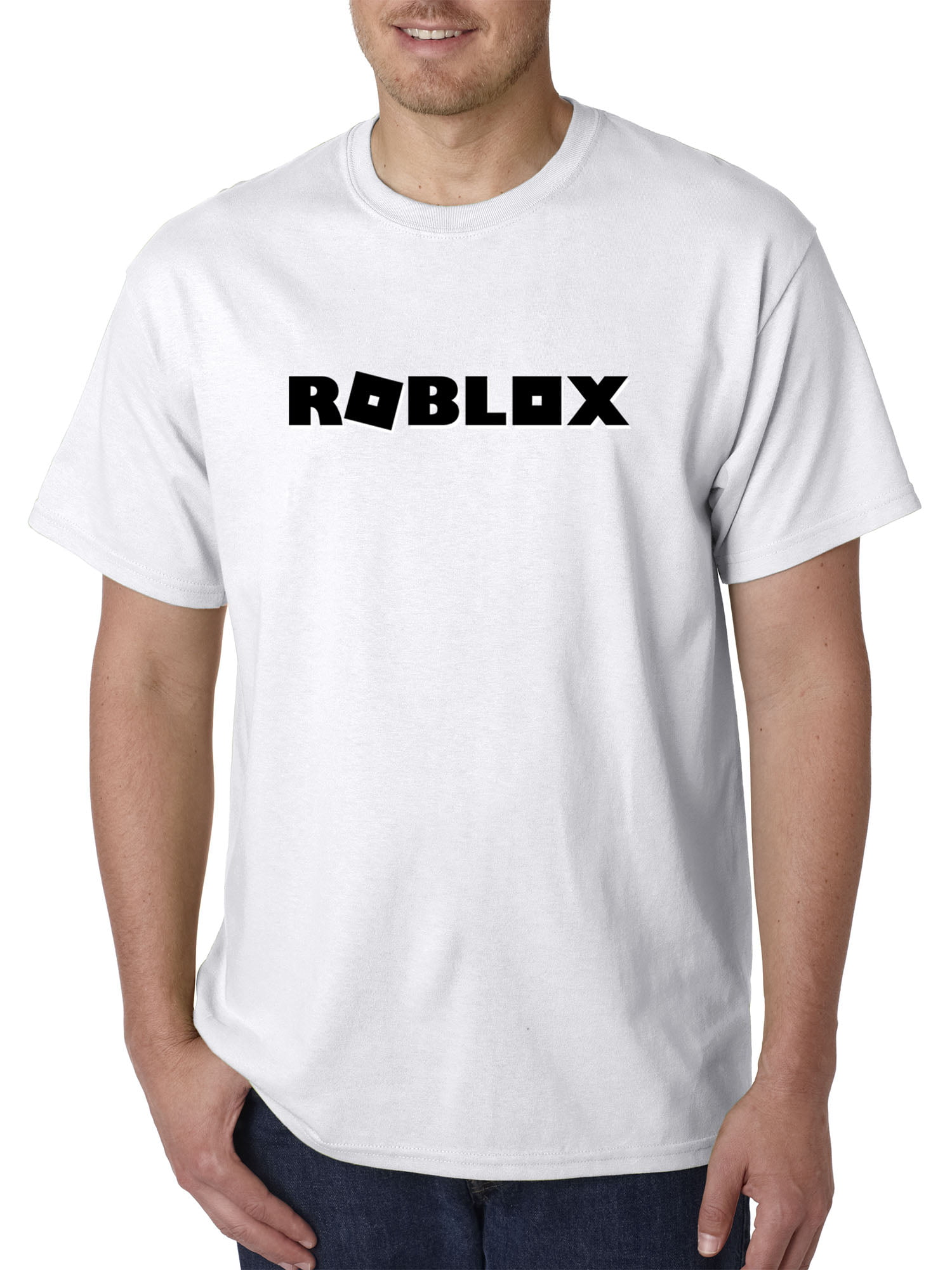 Trendy Usa Trendy Usa 1168 Unisex T Shirt Roblox Block Logo Game Accent 4xl White Walmart Com Walmart Com - white gucci shirt roblox