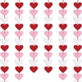 thumbnail image 4 of RuiJiao 16-Piece Felt Heart Garland Banner, Red White Valentine's Day Decor with Hanging String for Wall Mantel Window Party Decoration, 4 of 6