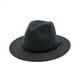 thumbnail image 1 of Sombrero Fedora Nikou Panamá clásico de lana estilo retro, 1 of 7
