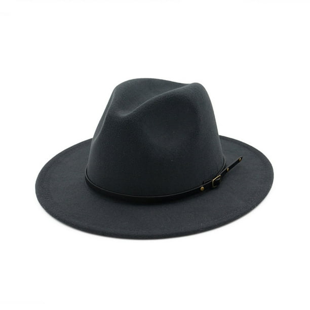 Sombrero Fedora Nikou Panamá clásico de lana estilo retro