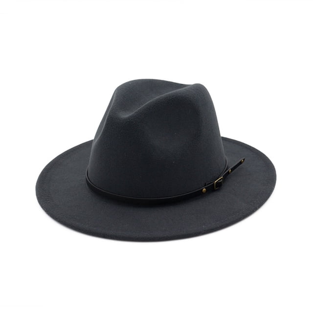 Sombrero Fedora Nikou Panamá clásico de lana estilo retro
