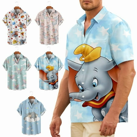 

Men s Cute Animal Button Down Shirt Loose Fit Vacation Bowling Shirts Plus Size Men