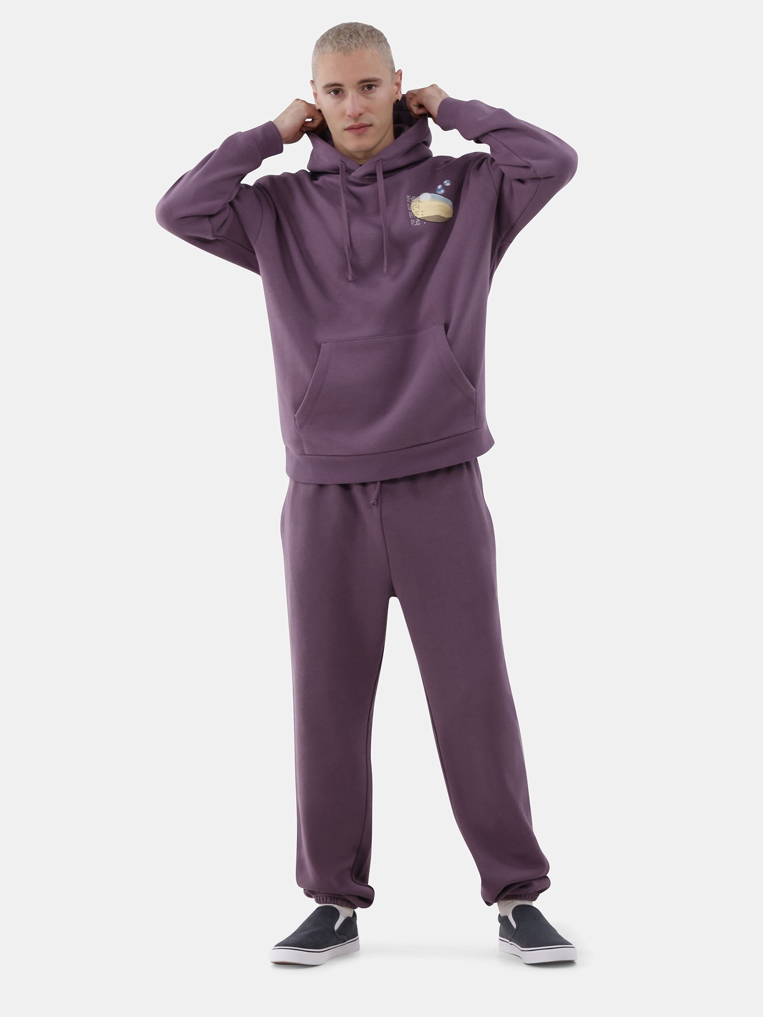 No Boundaries All Gender Soft Fleece Jogger Pants, 30" Inseam, Men's and Big Men's