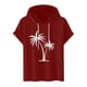 thumbnail image 1 of Camiseta Deportiva de Manga Corta de la Blusa de los Hombres Casual de la Moda Sólida con Capucha, Top Casual para Al Aire Libre, 1 of 7