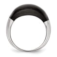 thumbnail image 2 of Chisel Stainless Steel 12mm Black Cat's Eye Ring, 2 of 7