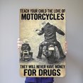 thumbnail image 2 of Placa Metal Vintage para Motocicleta Pintura Hierro Rectangular Arte La Pared 30x40cm, 2 of 9