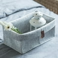 thumbnail image 2 of SHISUYAN 3Pcs Small Storage Baskets in Grey Felt for Books and Magazines, 2 of 8