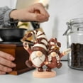 thumbnail image 5 of Coffee Gnomes Figurines Coffee Bar Station Decor, 5.2" Resin Gnomes Decorations for Home, Cute Small Indoor Accessories Tiered Tray Kitchen Table Desk Shelf Fall Gifts, 5 of 5