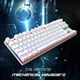 thumbnail image 5 of Teclado para juegos Trípode de doble capa Diseño ergonómico para computadora (Blanco rojo), 5 of 6