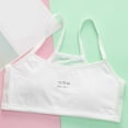 thumbnail image 2 of Training Bras for Girls Kids Toddler Girls Solid Bra Lightweight Seamless Crop Top Sports Training Bra Camisole Style Breathable Soft Girls Training Bra White 10 Years-14 Years, 2 of 7
