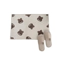 thumbnail image 1 of Felpudo de baño de PVC ecológico, cuadrado, antideslizante, suave, para cocina, hogar, diseño de oso, 40 x 60 cm (15,7 x 23,6 pulgadas), 1 of 5