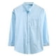 thumbnail image 2 of Playeras Cuello Redondo Hombre Casual Color Sólido Solapa Rayas Camisa De Manga Larga Blusa Superior, 2 of 7