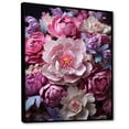 thumbnail image 2 of Designart "Peonies In Asian Painting V" Asian Floater Framed Canvas Art Print, 2 of 7