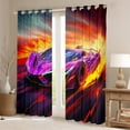 thumbnail image 2 of Castle Fairy Sport Car Curtains Pack of 2 (42x84 Each),Speed Race Car Curtains Blackout, 2 of 6